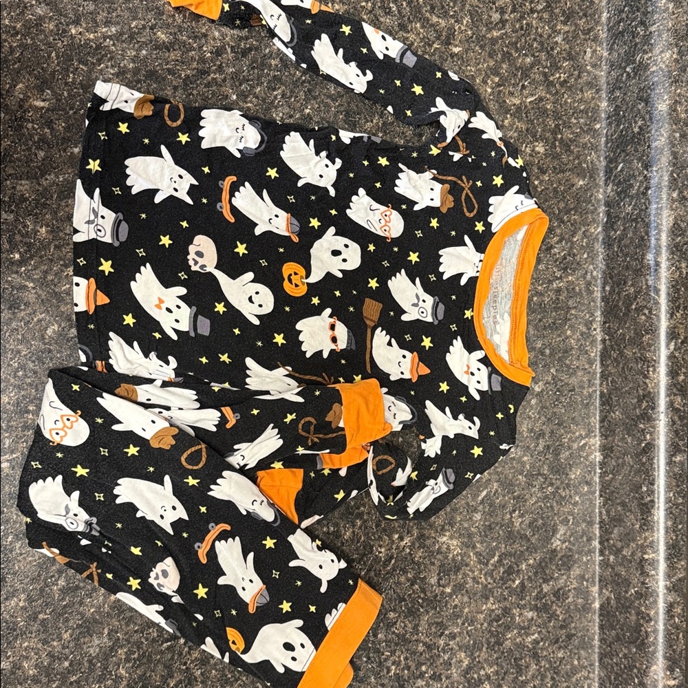 Little Sleepies Halloween Cowboy Ghost Pajama Set 4t